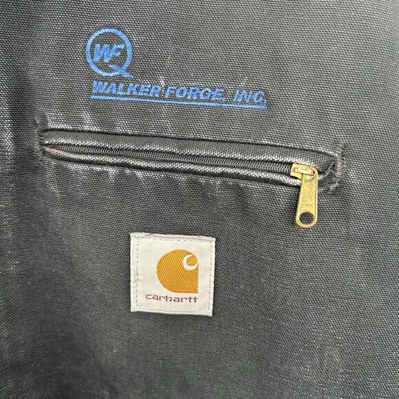 Vintage Blanket-lined Carhartt Detroit Jacket J01 BLK “Black” Men’s XL - Picture 4 of 8